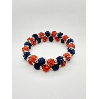 Knotband strass montana - oranje