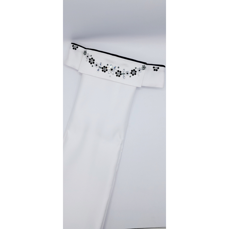 Plastron zwart xxwijd "Hera"