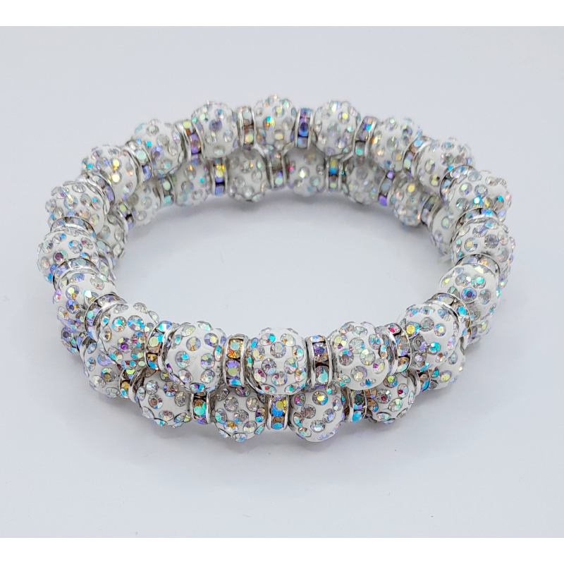 Knotband strass crystal AB
