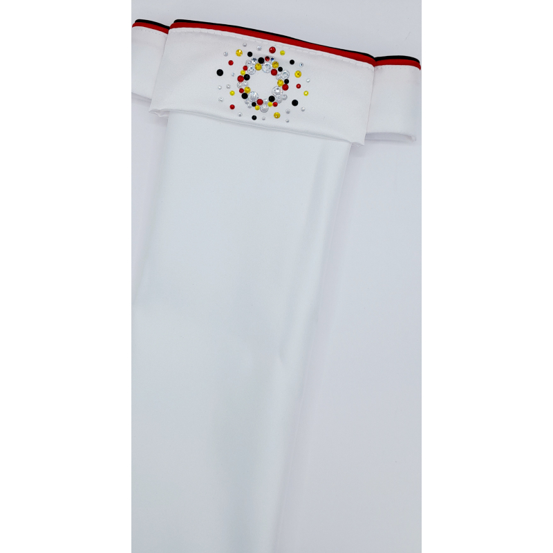 Plastron zwart geel rood "La Brabançonne "