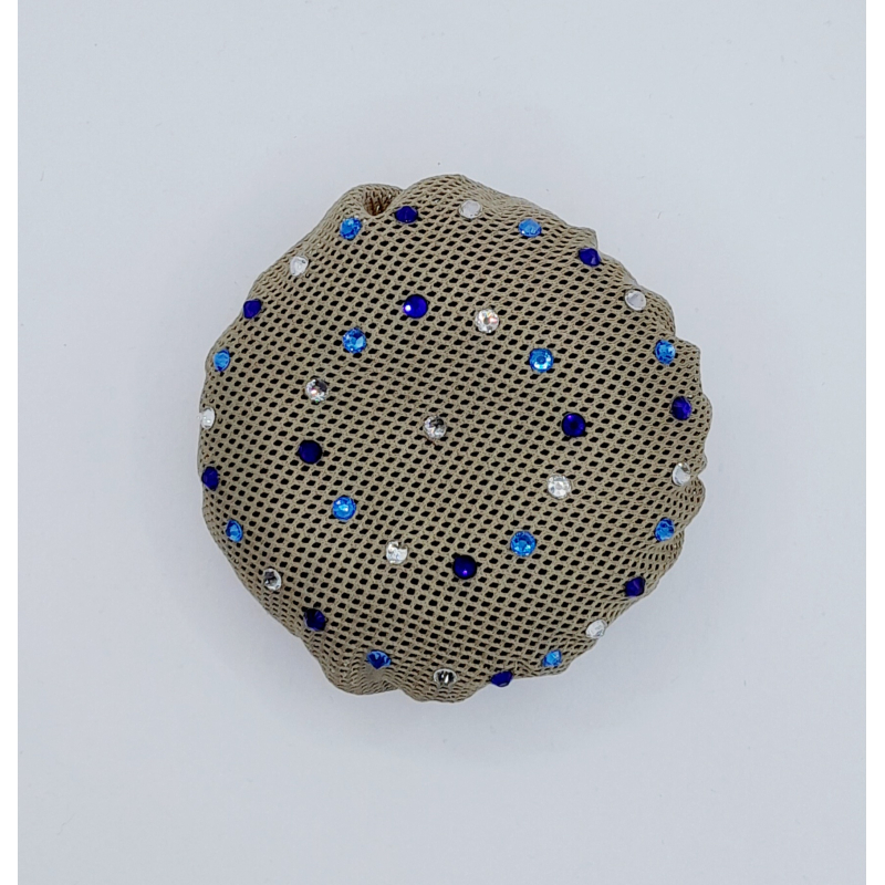 Knotnetje normaal lichtbruin kobalt - light saphir - crystal