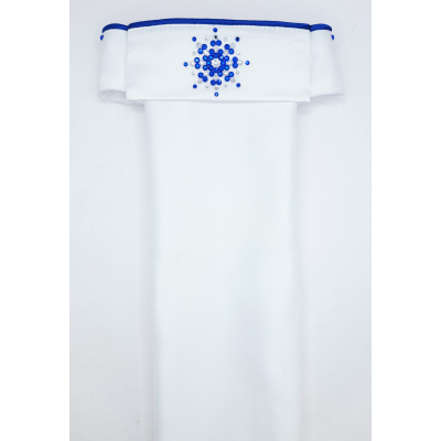 Plastron koningsblauw "Apollo" Plastron koningsblauw "Apollo"