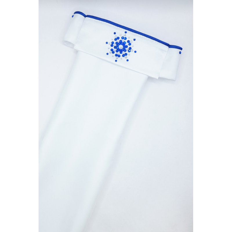 Plastron koningsblauw "Apollo"