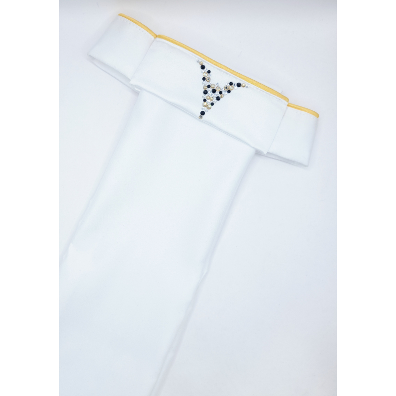 Plastron goud zwart  XXwijd "Athena" 