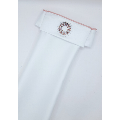 XS Plastron oud roze "Iris" XS Plastron oud roze "Iris"