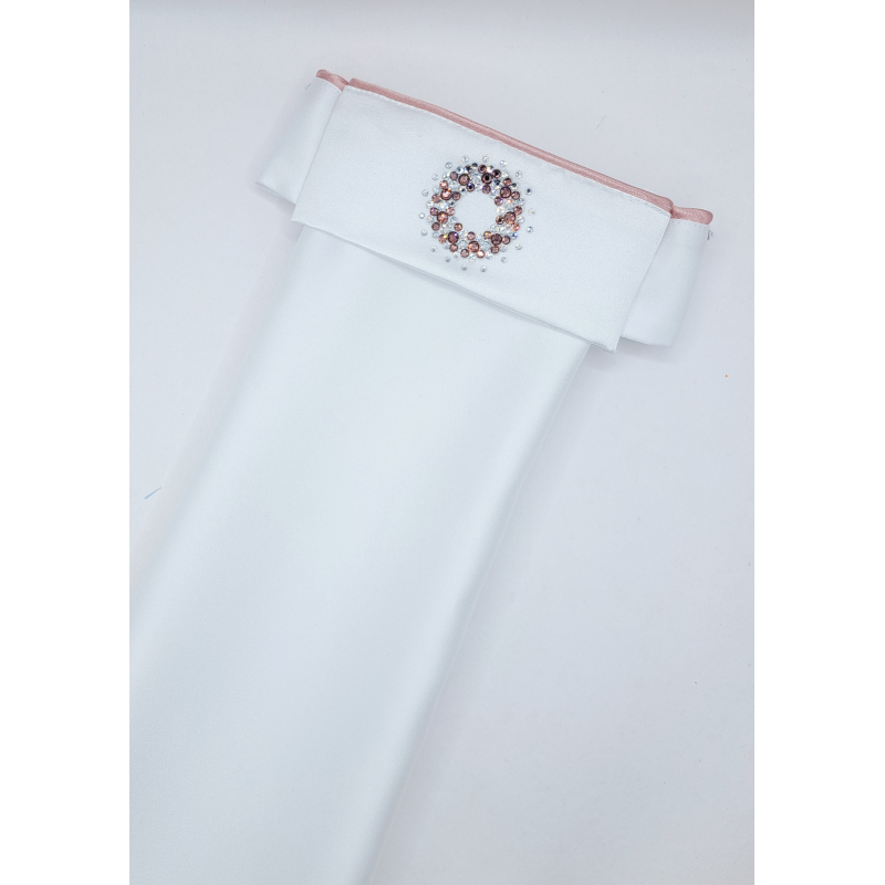 XS Plastron oud roze "Iris" 