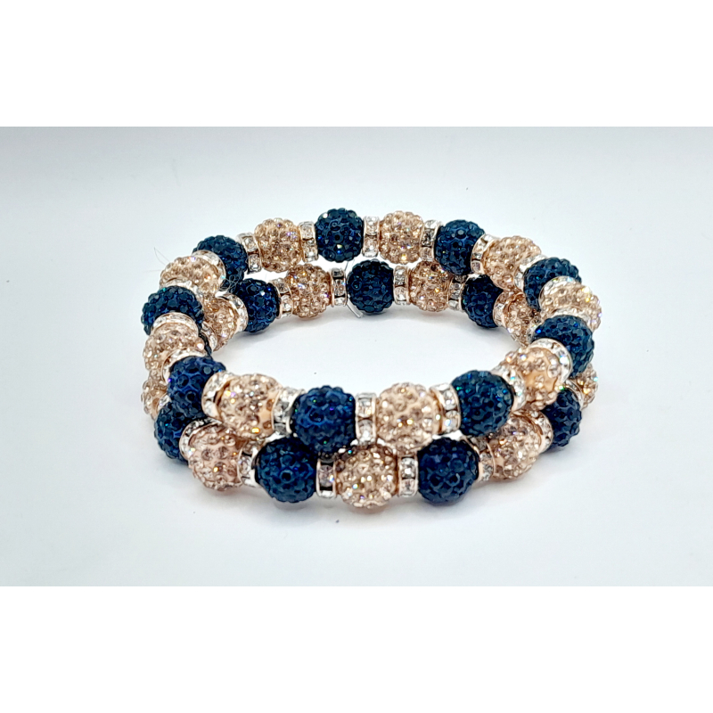 Knotband strass monata - rozégoud