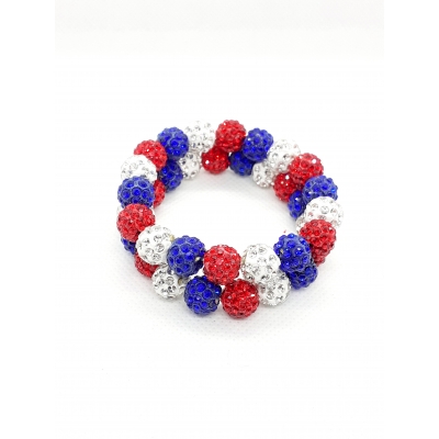 Knotband rood-wit-blauw