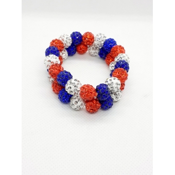 Knotband oranje-wit-blauw