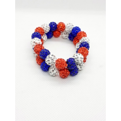 Knotband oranje-wit-blauw