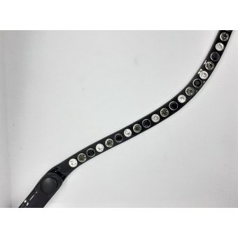 Frontriem crystal - grijs - jet