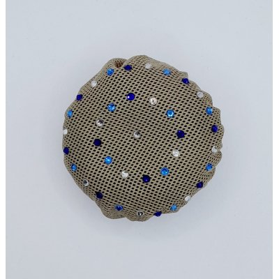 Knotnetje normaal lichtbruin kobalt - light saphir - crystal Knotnetje normaal lichtbruin kobalt - light saphir - crystal