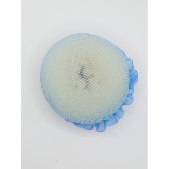 Knotnetje elastisch licht blauw custom