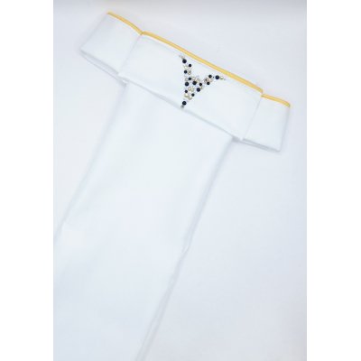 Plastron goud zwart  XXwijd "Athena" 